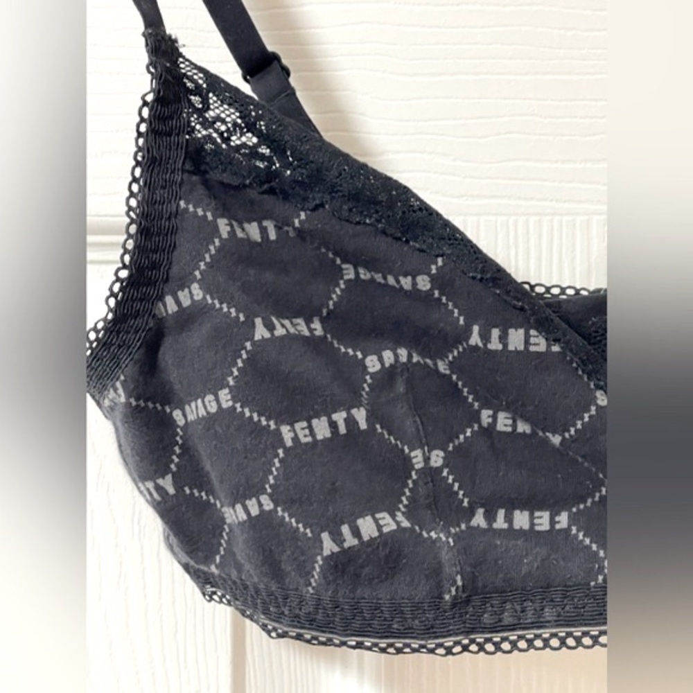 SAVAGE X FENTY Cotton Essentials Bralette Adjustable Straps Size Large - Picture 3 of 6
